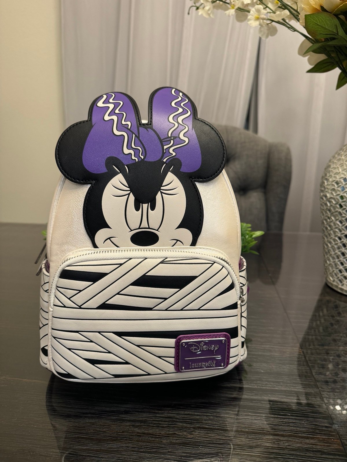 Minnie Mouse Bride of Frankenstein Loungefly
