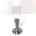 Pewter Candle Holder with Hurricane WEB 10.5