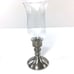 Pewter Candle Holder with Hurricane WEB 10.5