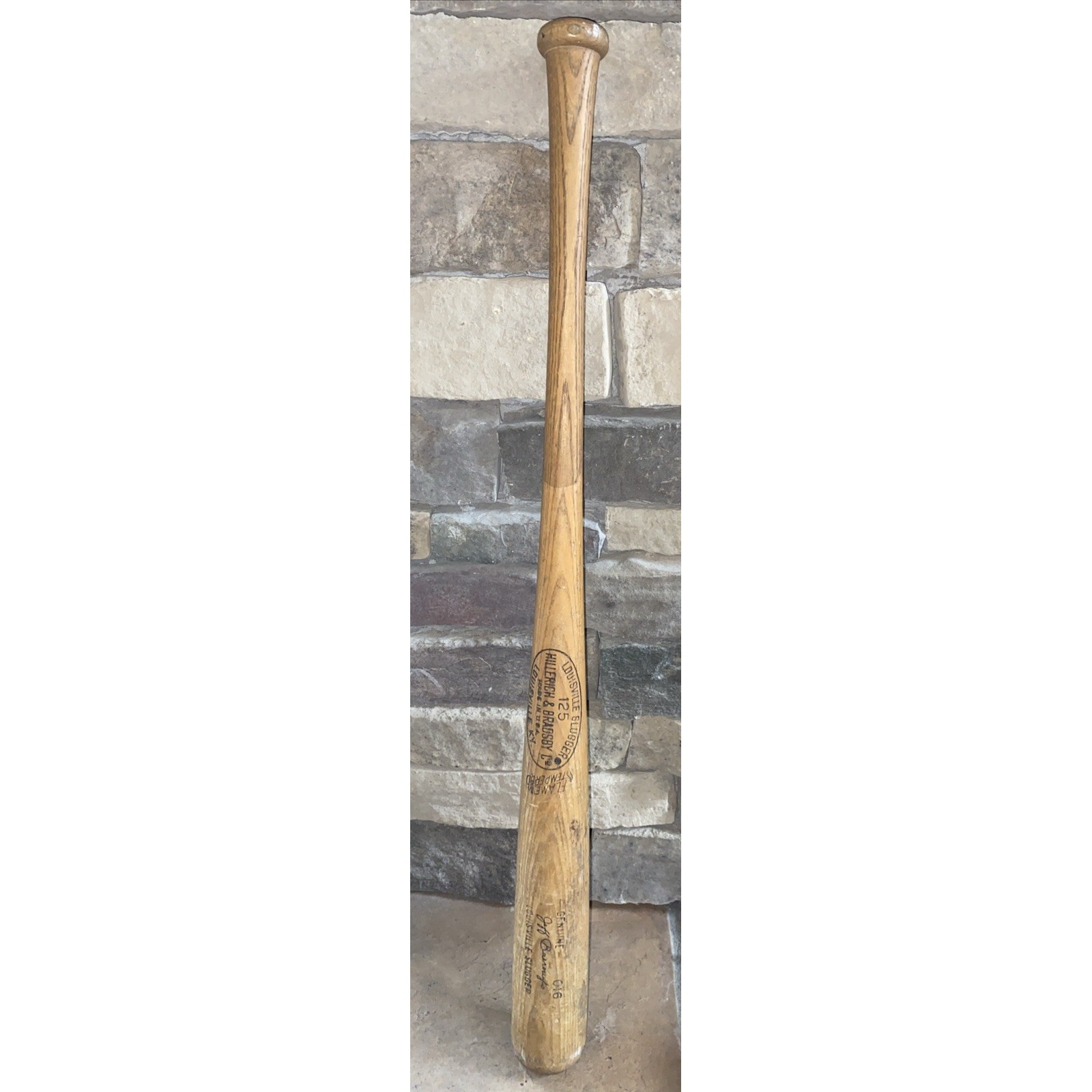 Vintage Louisville Slugger Powerized Jeff Burroughs 125 Baseball Bat Genuine 016