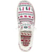 Hey Dude Wendy Women's 10 White Holiday Cheers Christmas Shoes Loafers Fur Lined