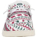 Hey Dude Wendy Women's 10 White Holiday Cheers Christmas Shoes Loafers Fur Lined