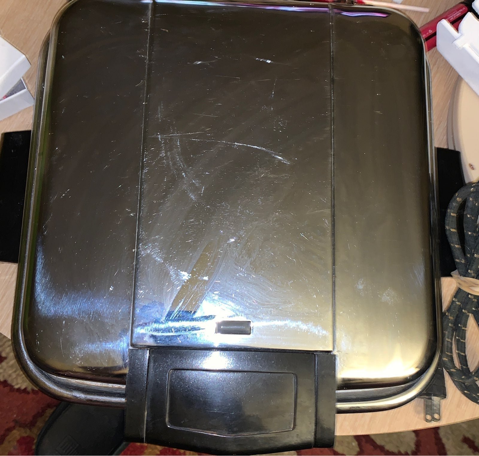 Vintage Montgomery Ward waffle iron