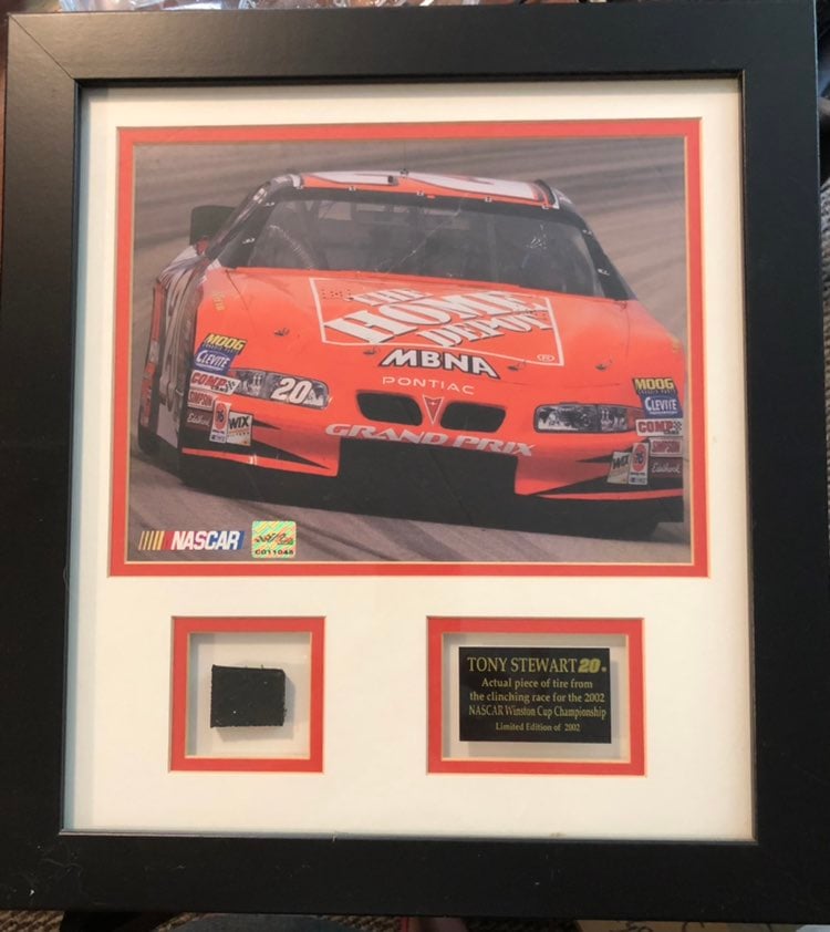 Tony Stewart Collectible Tire 2002 Winst