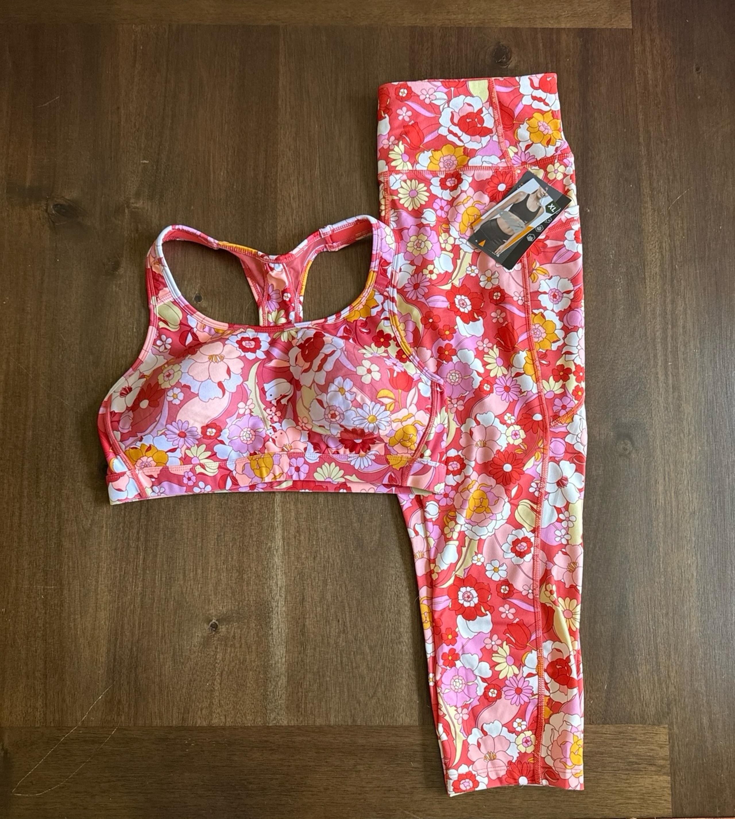 Matching workout set.
