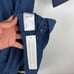NEW Wrap London Blue Embroidered Boho Linen Blend 3/4 Sleeve Midi Dress Size 2