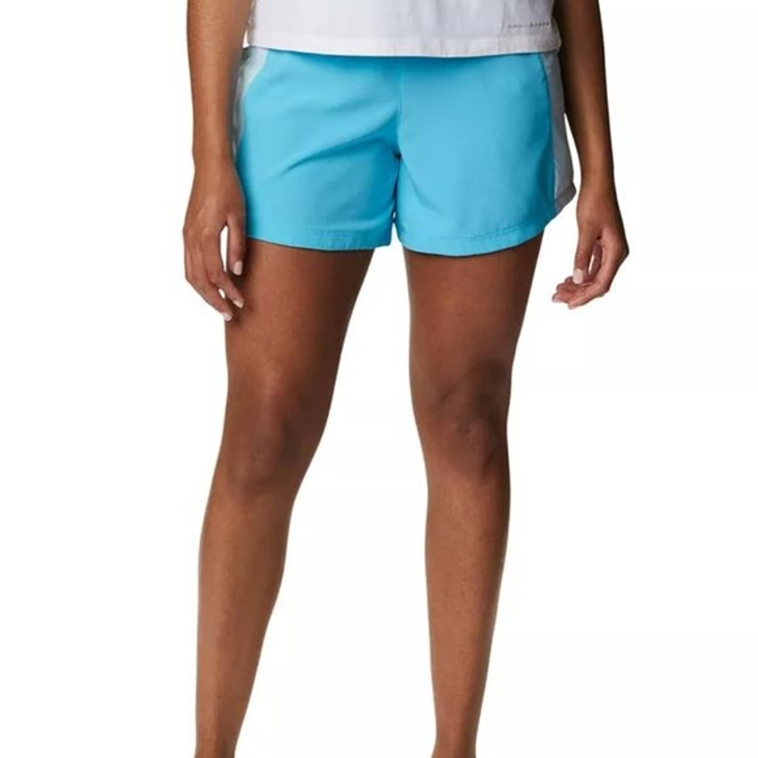 NWT Columbia Women's Hike Pull On Colorblock Shorts Blue Size M $75 C883