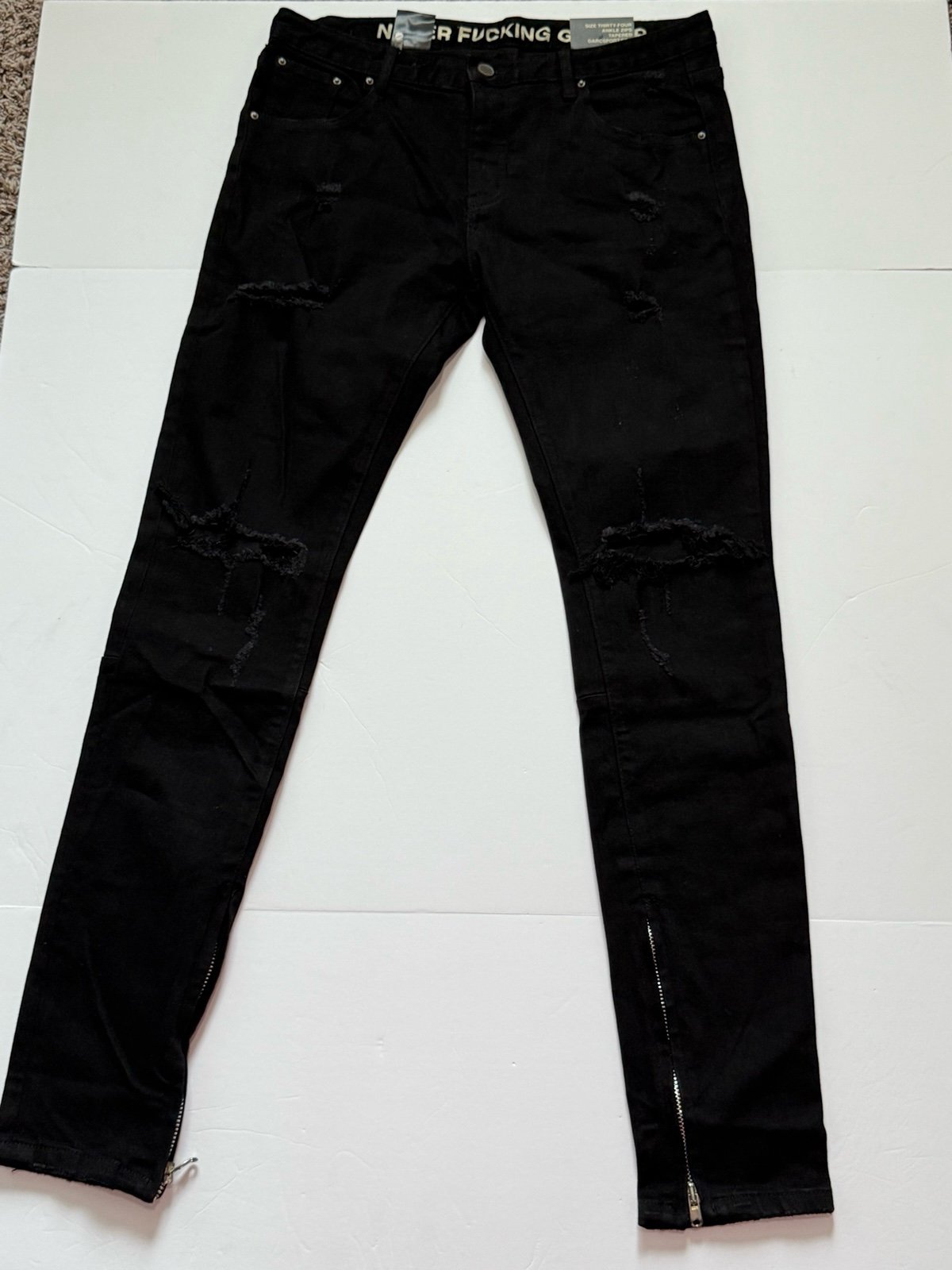 DARC SPORT ANKLE ZIPS TAPERED IN SIZE 34