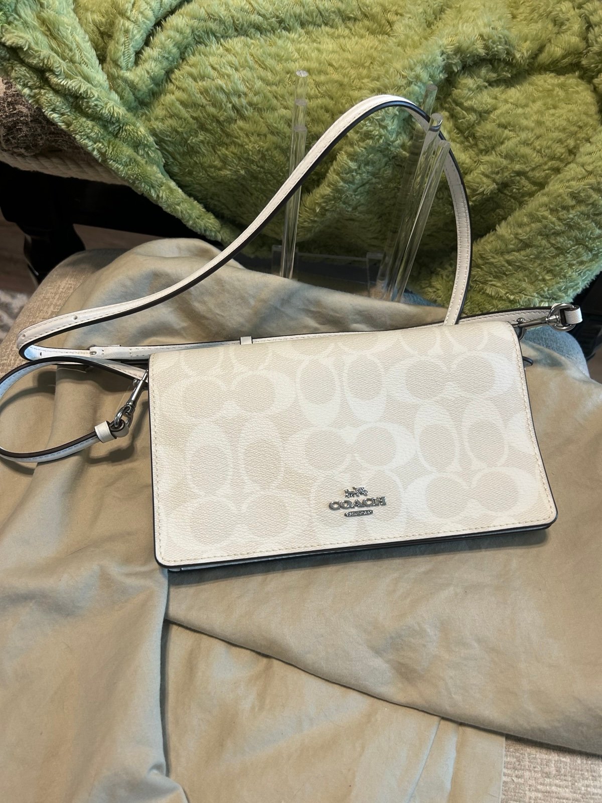 Coach Glacier white Purse