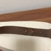 FH Wadsworth Mens’ Hand Sewn Leather Tab Belt in Blue/Green Tartan Stripe.