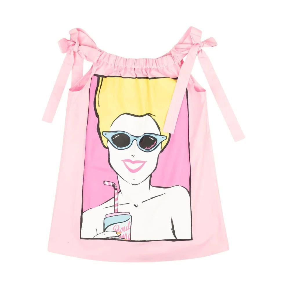 Moschino Boutique Pink Tie Strap Sleeveless Top - US 6