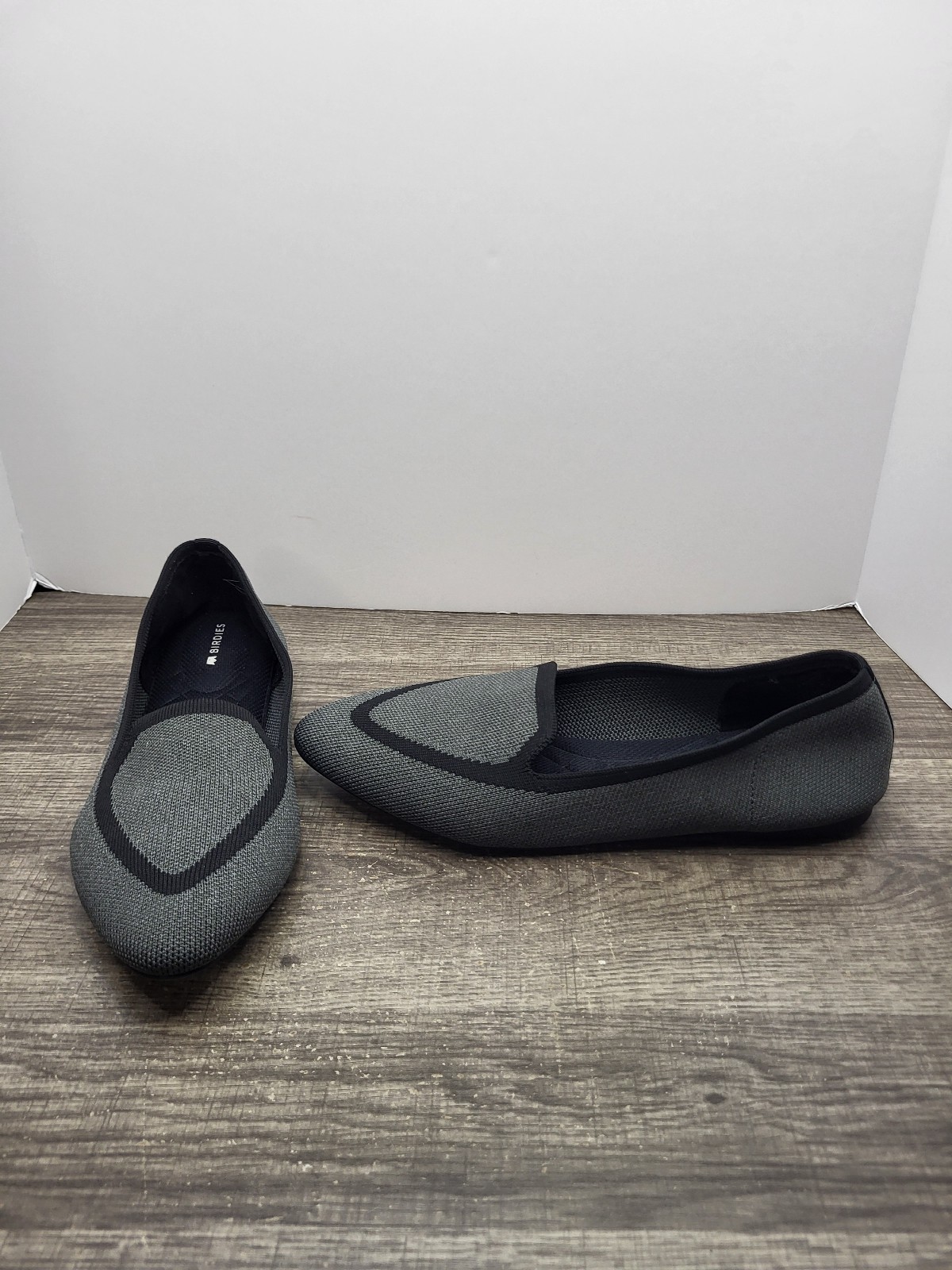 Birdies The Blackbird Heather Gray Knit Fabric Loafer Women's Size 8.5