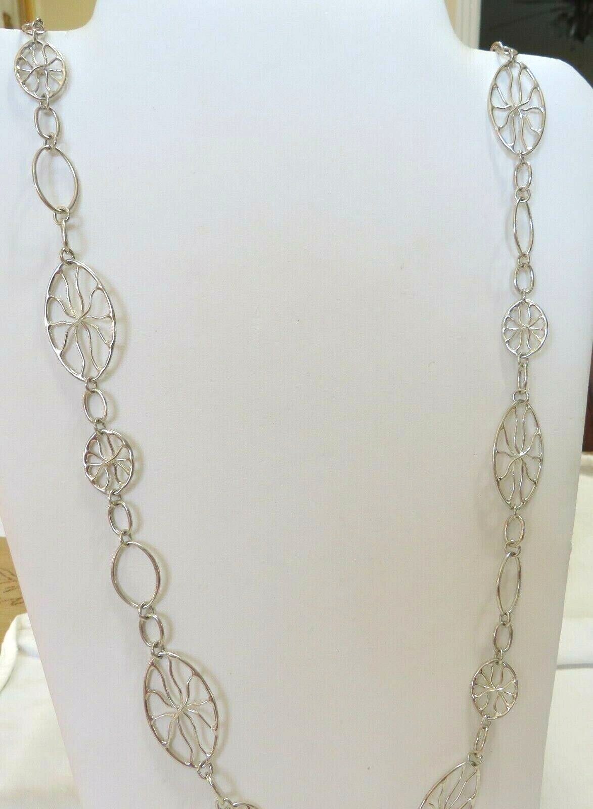 STUNNING Sterling Silver TRACEY MAYER Artisan Sea Creature Necklace 36 45.25 Gr