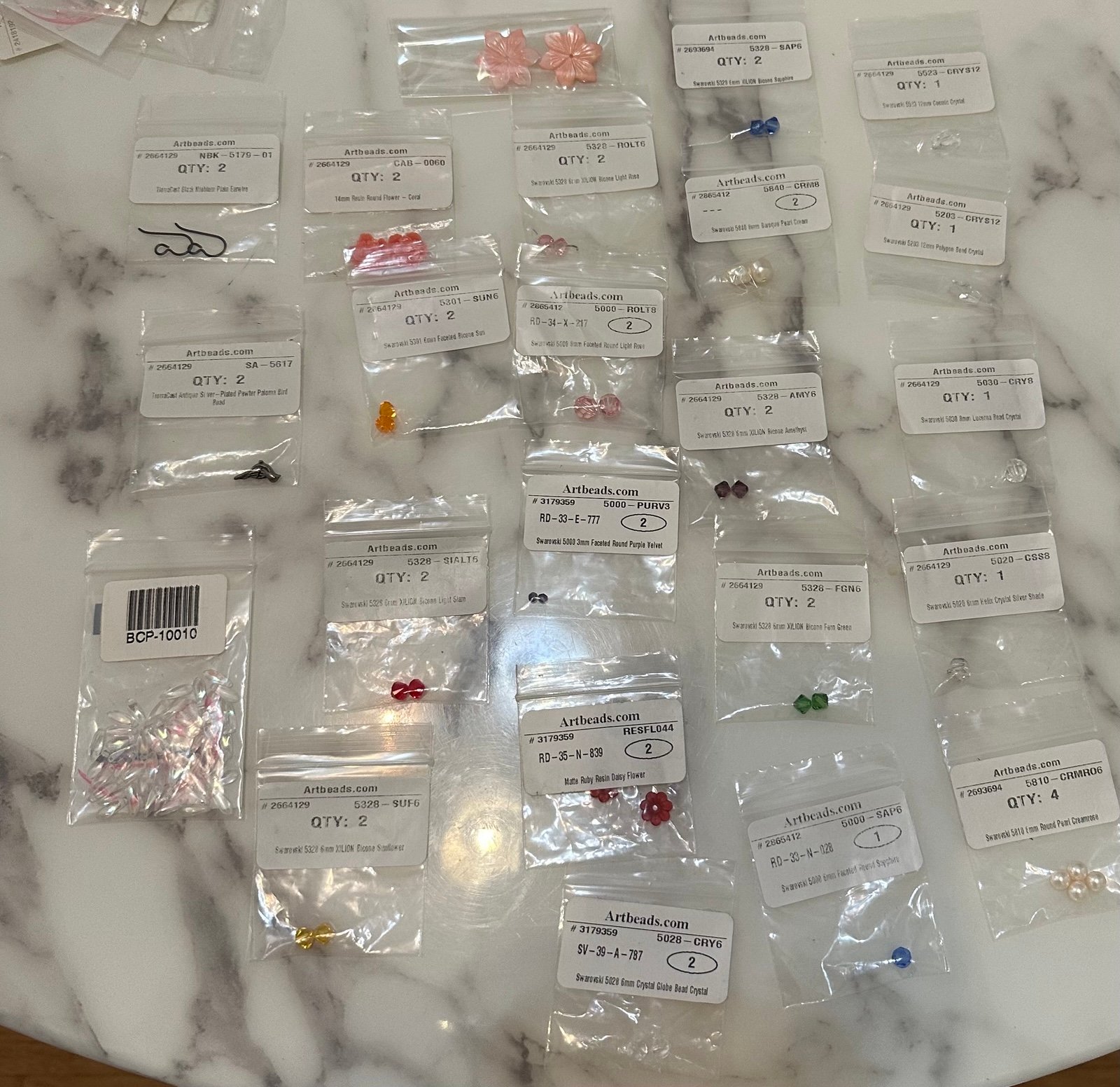 Lot discontinued Swarovski crystal elements pearls beads jewelry making tools