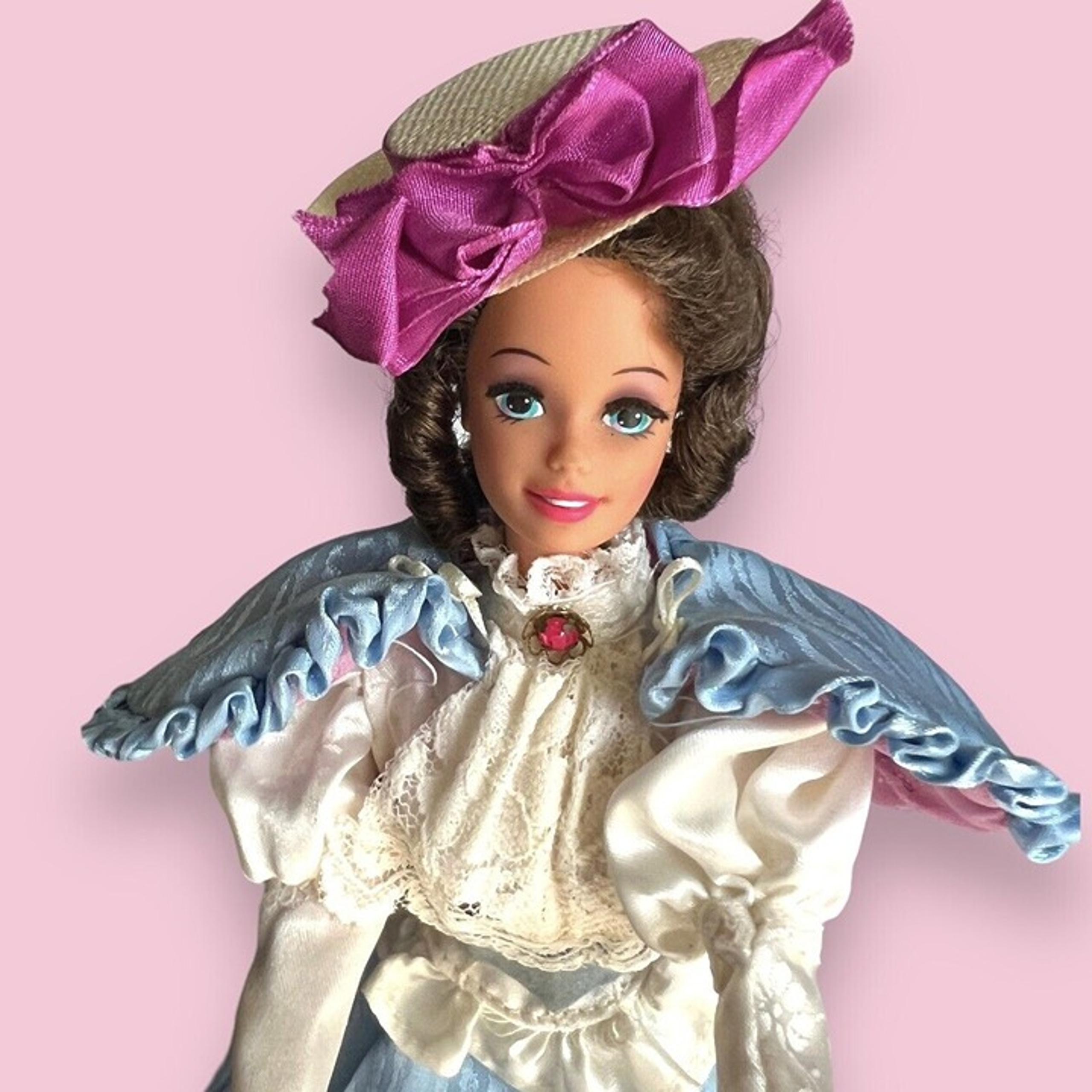 1993 Gibson Girl Barbie Great Eras Collection Edwardian Era w/stand No Box