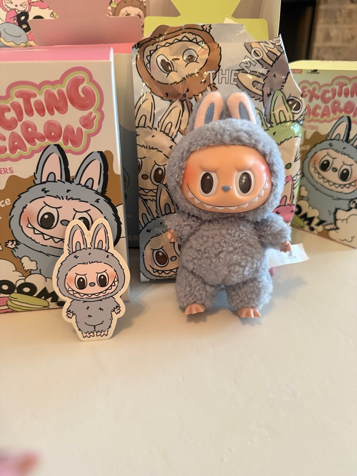 ぬいぐるみ LABUBU Exciting Macaron Sea Salt Coconut Labubu The Monsters Exciting Macaron Vinyl Face Series Sea