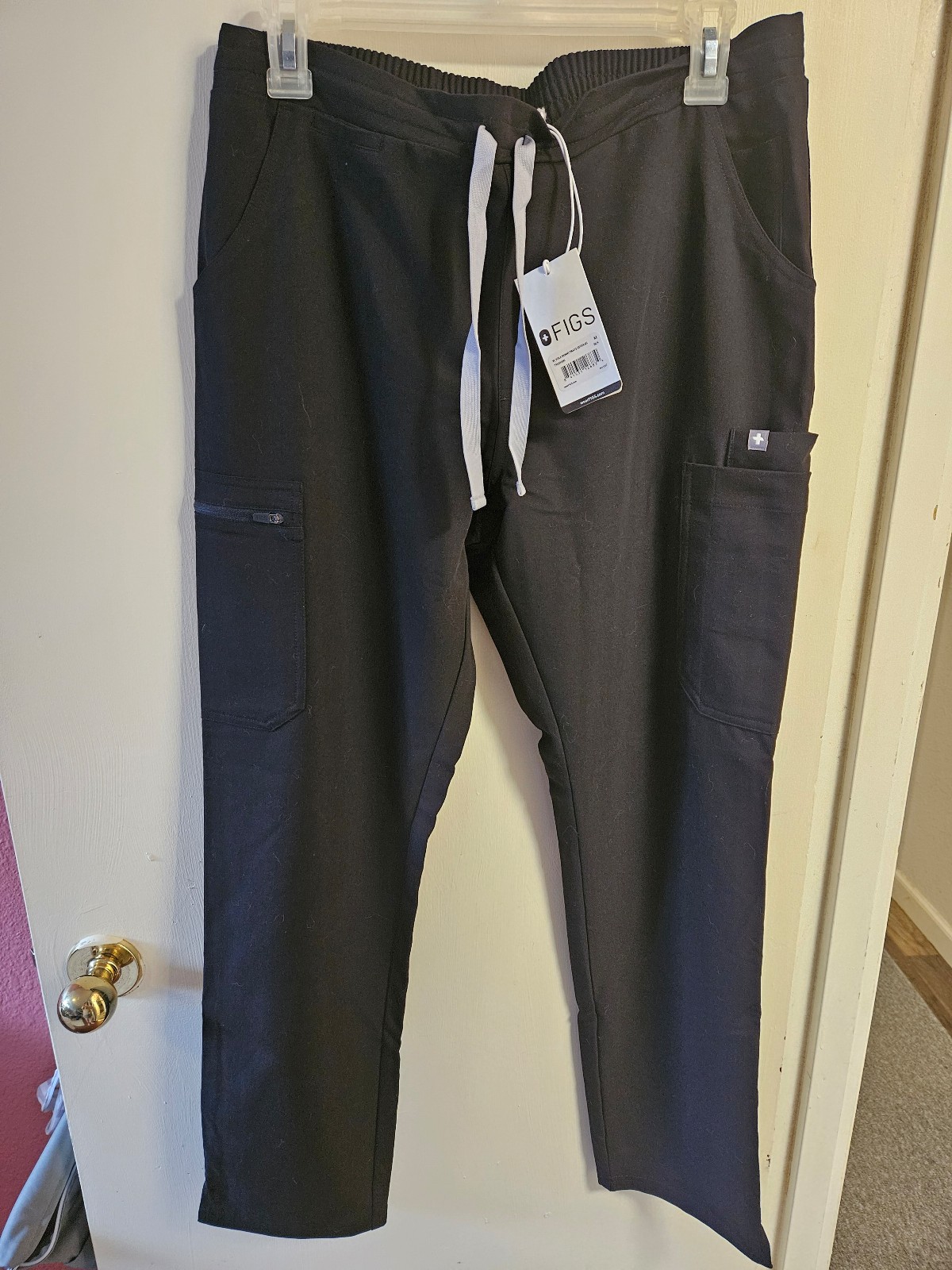 Figs Yola Skinny Pants Regular in Black Medium NWT