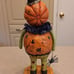 Folk Art Jack o Lantern Man with Dangling Spider by Christopher Radko 12 inches