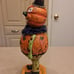 Folk Art Jack o Lantern Man with Dangling Spider by Christopher Radko 12 inches