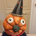 Folk Art Jack o Lantern Man with Dangling Spider by Christopher Radko 12 inches