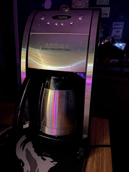 Grind & Brew 12 Cup Automatic Coffeemaker with Brushed Metal Italian Styling