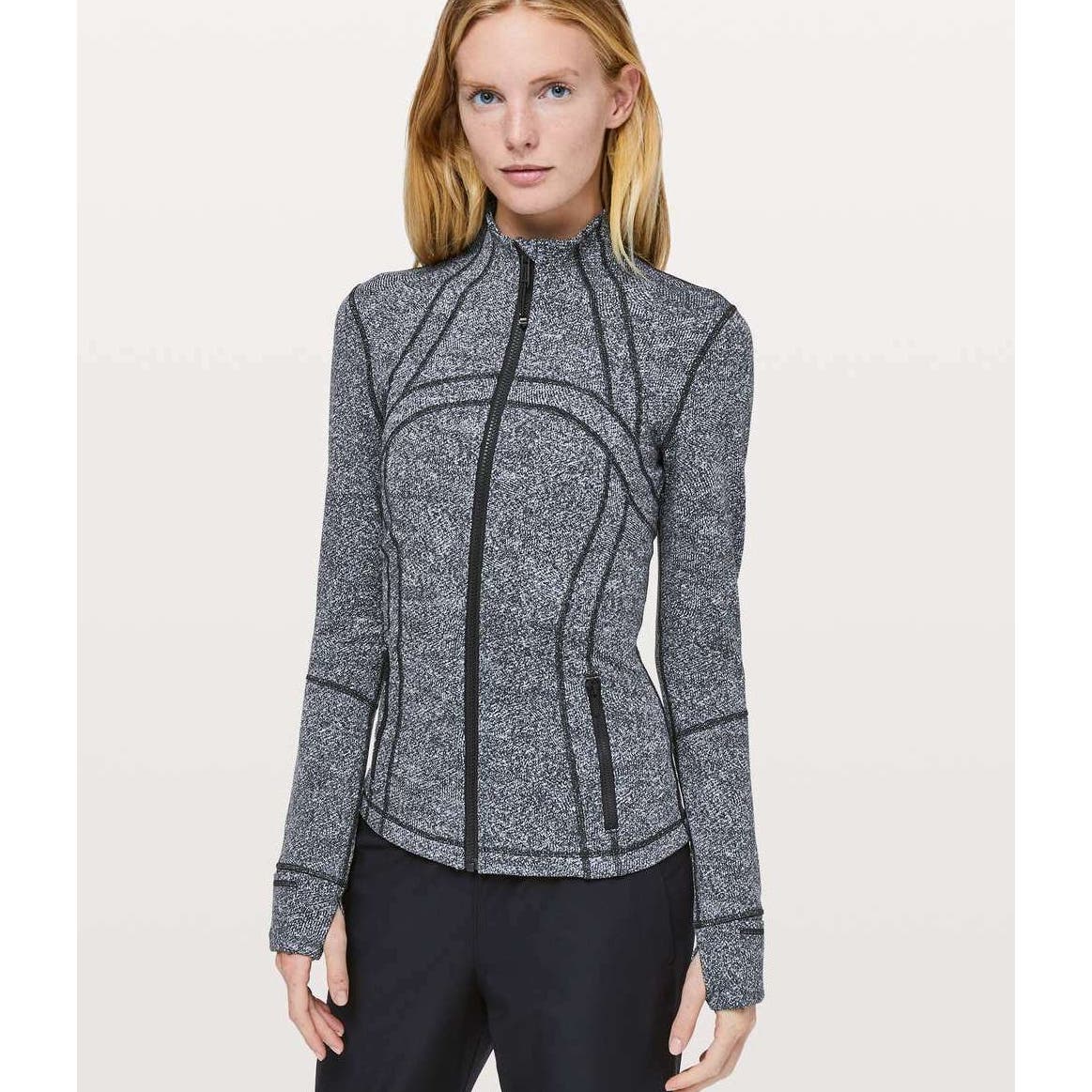 Lululemon Define Jacket Heathered Gray Black Size 6
