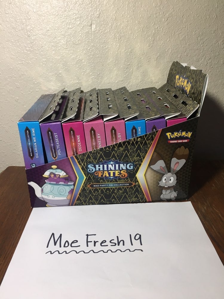 Pokemon shining fates mad party pin coll