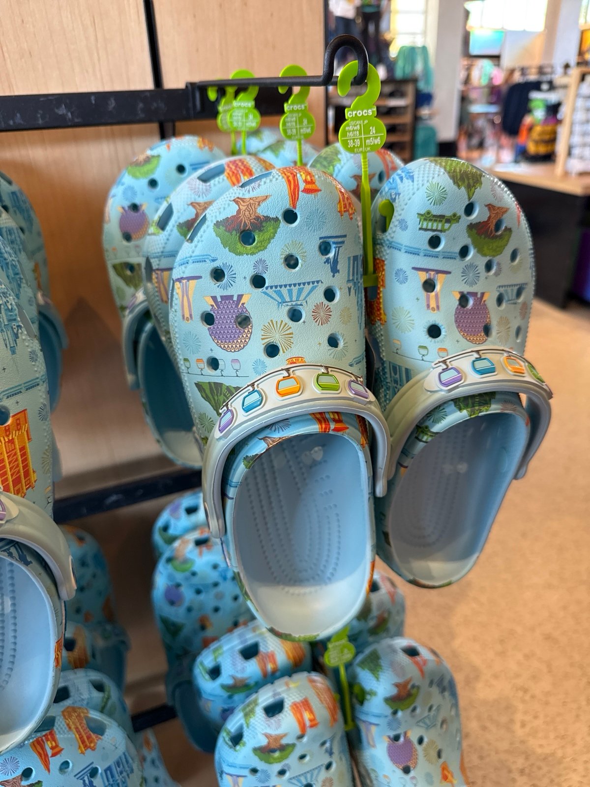 DISNEY BLUE WORLDS CROCS