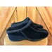 Sporto Black Suede Gabby Slip on Mule Clog Moccasin Size 11W