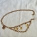 NEW Revolve Maiyo White Crochet Bikini w Gold Belt