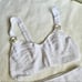 NEW Revolve Maiyo White Crochet Bikini w Gold Belt