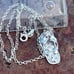 Vtg Maui Divers sterling silver Slip flip flop plumeria flower pendant necklace