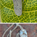 Vtg Maui Divers sterling silver Slip flip flop plumeria flower pendant necklace
