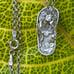 Vtg Maui Divers sterling silver Slip flip flop plumeria flower pendant necklace