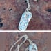 Vtg Maui Divers sterling silver Slip flip flop plumeria flower pendant necklace