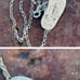Vtg Maui Divers sterling silver Slip flip flop plumeria flower pendant necklace