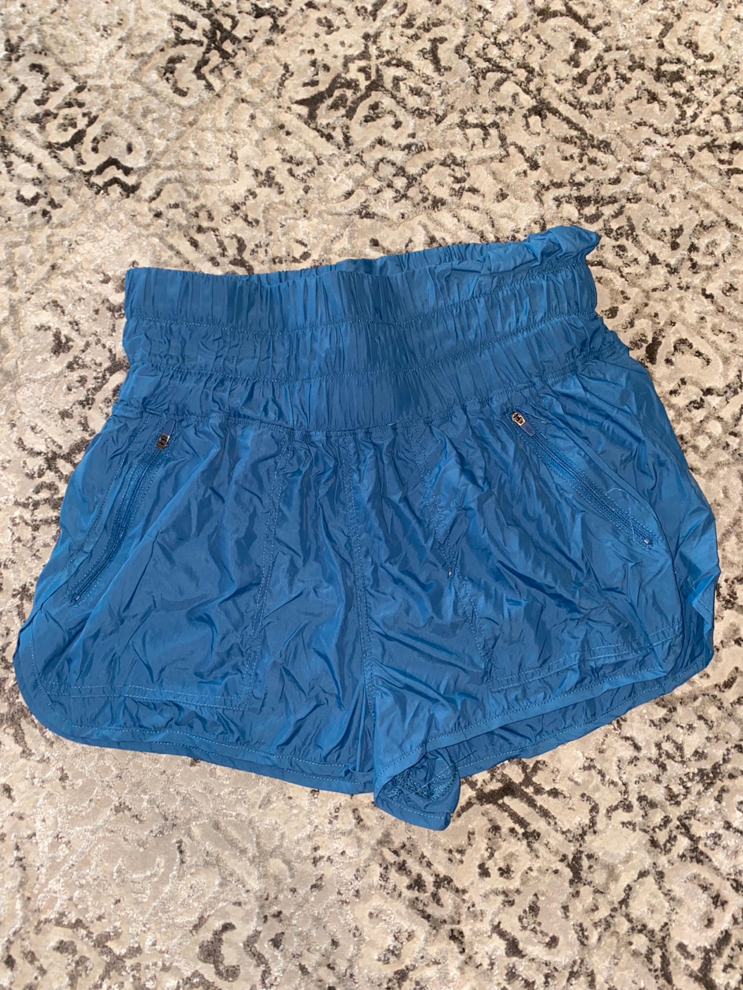 Free People blue active shorts