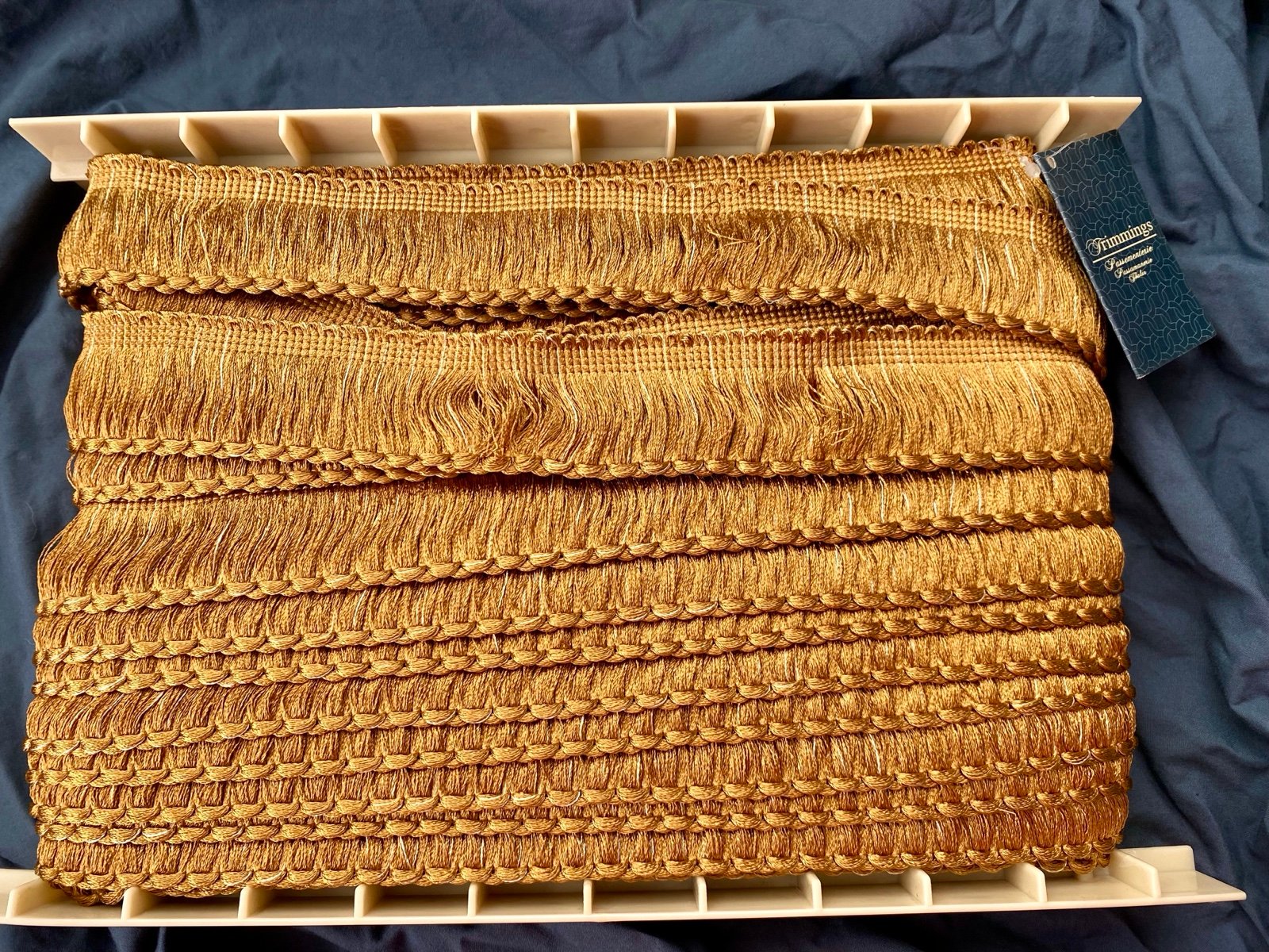 16+ Yards of 2.75” Gold India House Looped Fringe