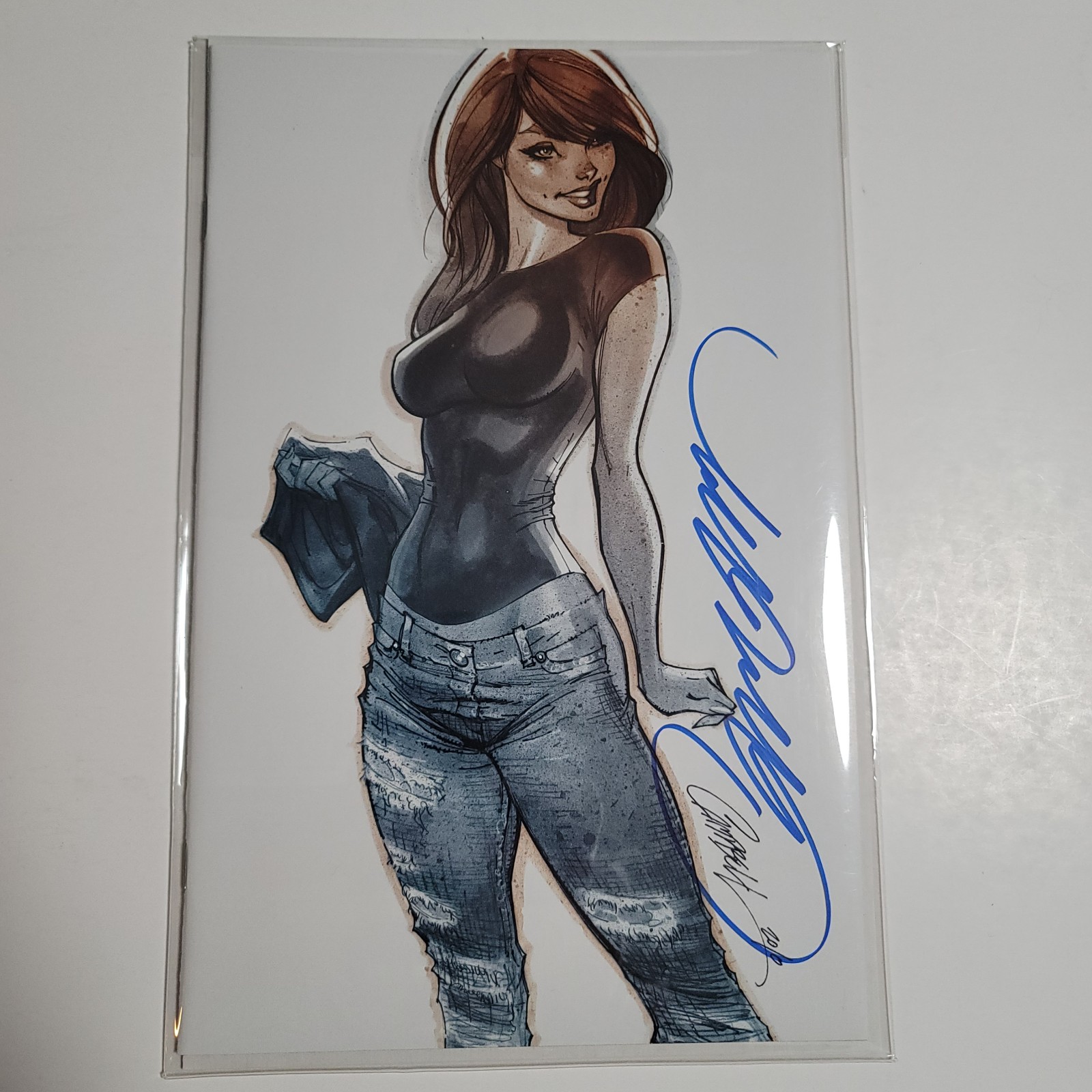 Amazing Spiderman #14 Exclusive Signed J Scott Campbell Virgin Variant w/COA