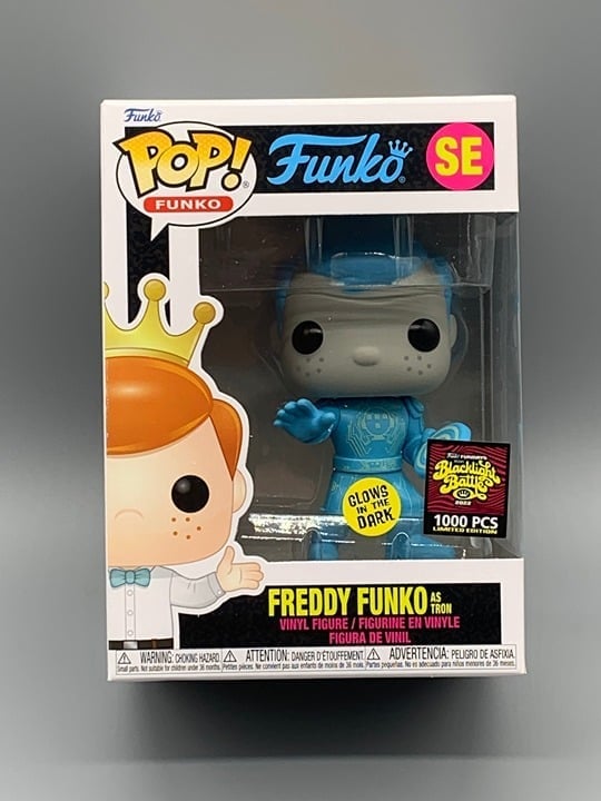 FUNKO POP! FREDDY FUNKO AS TRON GLOWS *LE 1000* 2022 SDCC FUNDAYS EXCLUSIVE