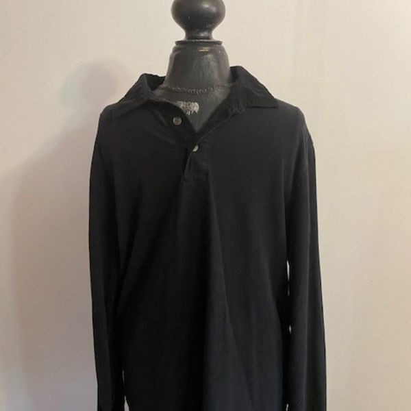 Puritan Black Henley, size L