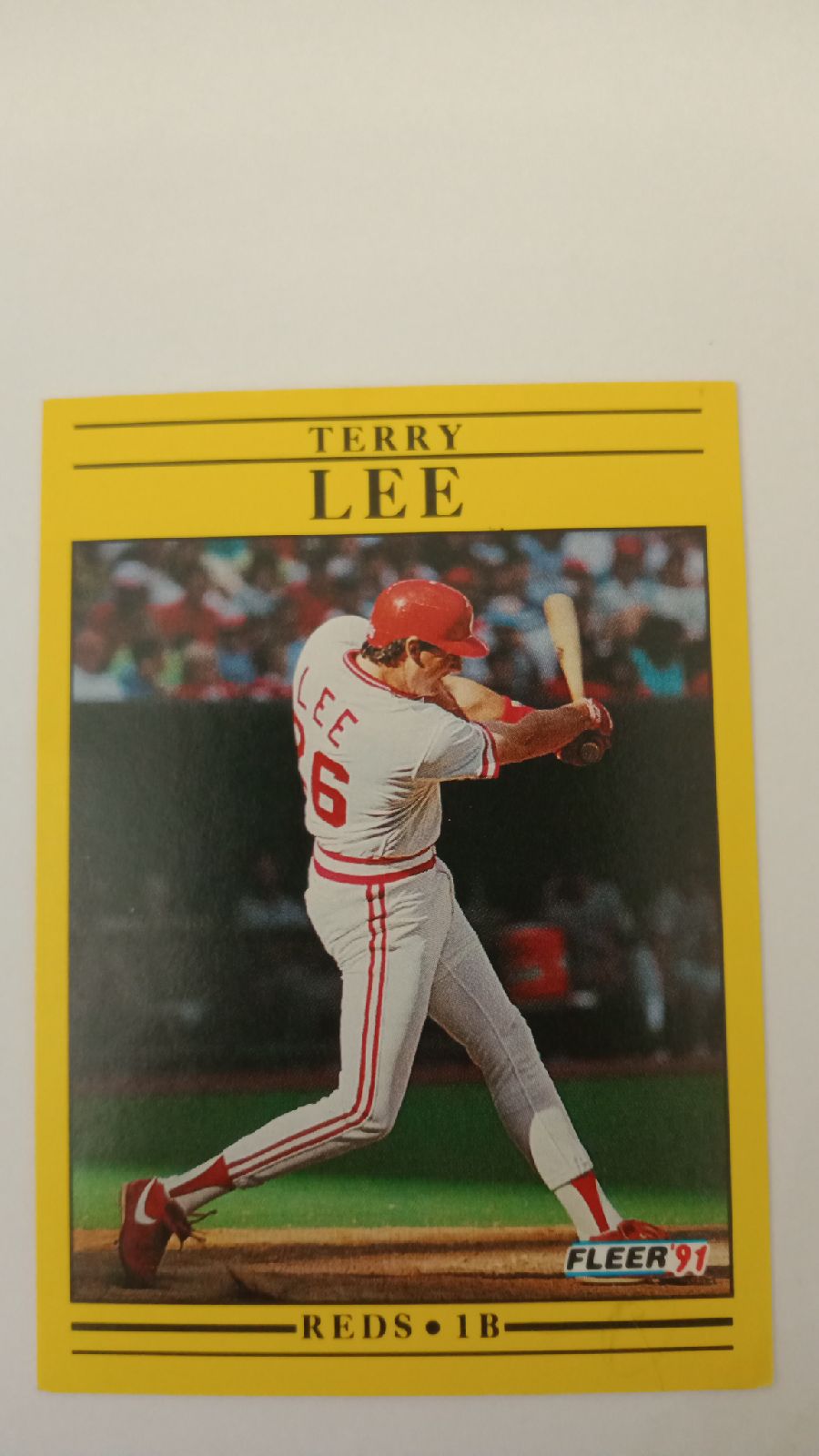 Terry Lee #70 Fleer '91 BaseBall Card.
