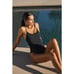 Andie Swim the Amalfi Eco Nylon One Piece in Black M NWT