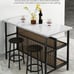 3 Piece Bar Table and Chairs Set