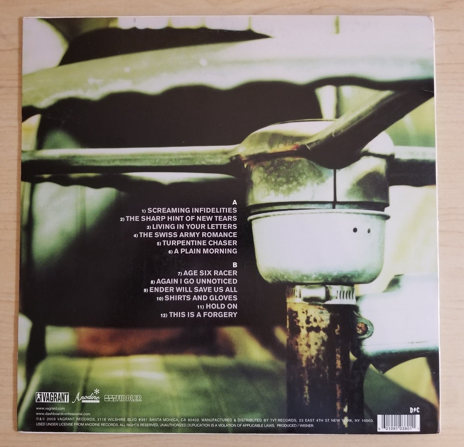 Dashboard Confessional – The outlet Swiss Army Romance Vinyl VR380-1 Reissue (2003)