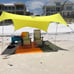 Beach Tent, 7ft Tall, 9 x 9ft, Reinforced Corners and Cooler Pocket