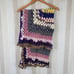 Vintage Handmade Granny Square Crochet Blanket Throw Afghan