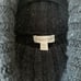 Garnet Hill recycled-cashmere cozy turtleneck cableknit charcoal sweater size M