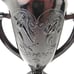 2 LE Smith Art Deco Trophy Vases Black Milk Glass Loving Cup Dancing Nymphs