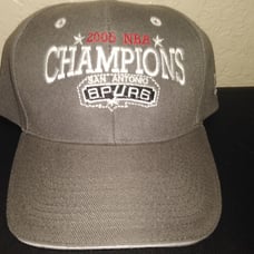San Antonio Spurs NBA Champions Hat Grey